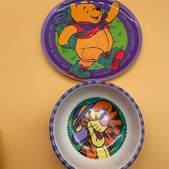 Winnie the Pooh children's bowl and plate  by Zak Designs Melamine tigger - Picture 1 of 2